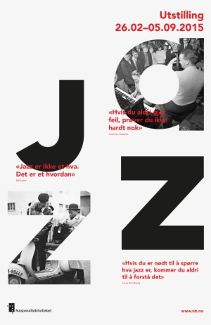 Black And White Jazz Typographic Posters #3324204