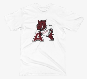 Classic Retro Razorback Tee - Ncaa University Of Arkansas Razorbacks 4x4 Perfect #3325083