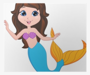Cute Mermaid Cartoon #3325755