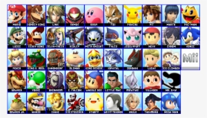 Roster - Super Smash Bros 4 Roster #3326036