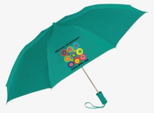 Teal Colored Umbrella With Drtc's Embracing The Difference® - Green #3328685