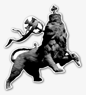Lion Of Judas Raster Sticker - Lion Rasta Png Transparent #3329182