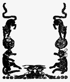 Borders And Frames Halloween Picture Frames Holiday - Witches Frame #3329226