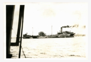 Photograph Of The Ship With Smoke Pouring From Smokestack - Destroyer #3330150