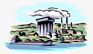 Vector Illustration Of Industrial Manufacturing Factory - Iodine #3330173