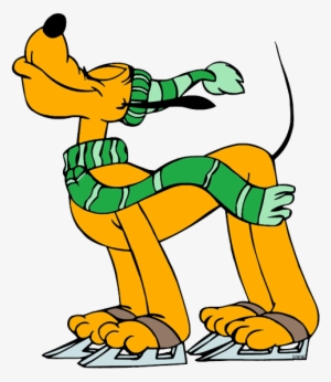 New Pluto - Disney Ice Skating Clipart #3330258