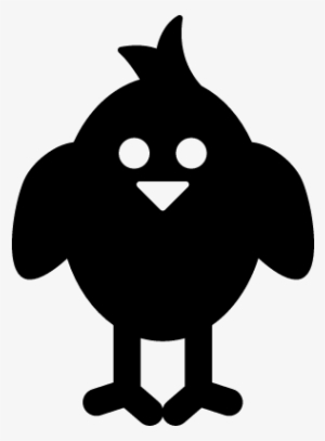 Frontal Chicken Vector - Chick Silhouette #3330335