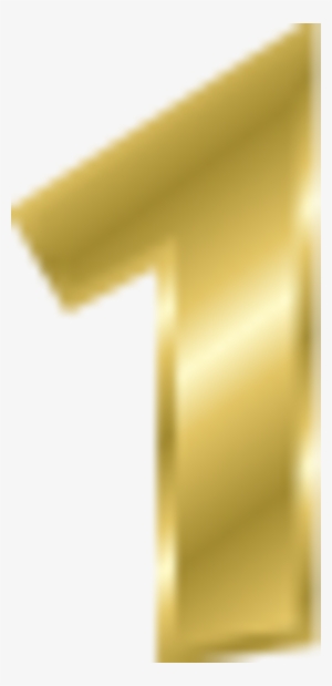 Free Icons Png - Golden Number 1 Png #3330967
