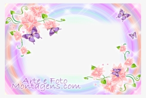 Montagem Para Fotos - Floral Flower Wall Mural 40 #3331633