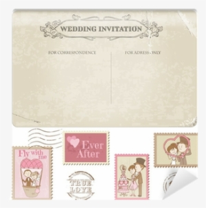 Wedding Postcard And Postage Stamps - Wedding #3332047