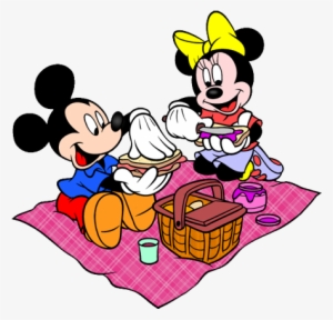 Picnic Clipart Mickey Mouse - Mickey And Minnie Picnic #3332067