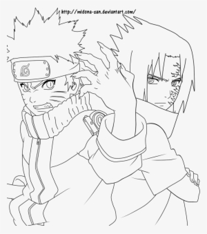 Naruto Vs Sasuke Coloring Pages Sasuke And Naruto Lineart - Sasuke Curse Mark Drawing #3332675