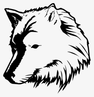 Png File - Lone Wolf Head Oval Sticker #3332845