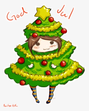 Christmas Chibi By Miraclebird - Cute Chibi Christmas Tree #3333091