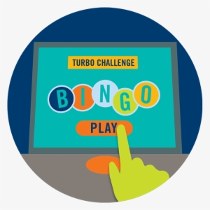 A Finger Touches The Play Button On The Turbochallenge - Ontario Lottery And Gaming Corporation #3333298