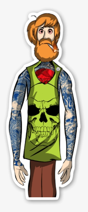 Bearded Stoner Sticker - Sticker #3333484