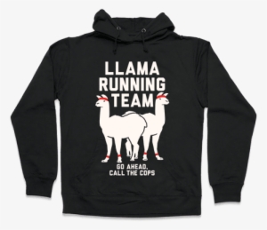 Llama Running Team - Read Books And Be Happy Hoodie: Funny Hoodie From Lookhuman. #3333731
