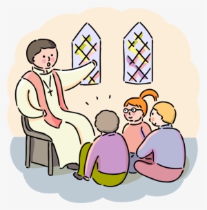 Vector Illustration Of Sunday School Religion Students - Oh, How I Love Jesus (piano Solo) - Sheet Music #3334881