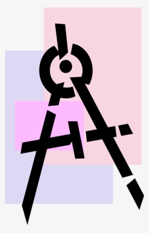 Vector Illustration Of Measurement Compass Used In - Graphic Design #3335607
