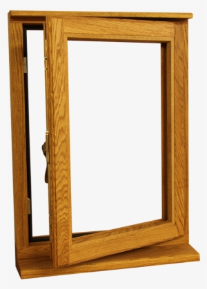 Single Wooden Oak Fully Opening Outwards Window - Window #3335633