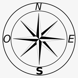 How To Set Use North Star Compass Svg Vector - Rosa De Los Vientos En Español #3335817