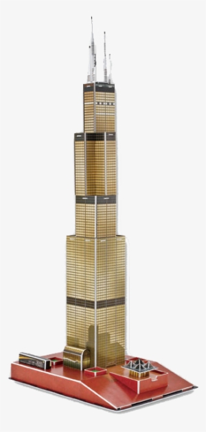 51pcs Sears Tower 3d Puzzle - 3d Puzzle Willis Tower #3336281