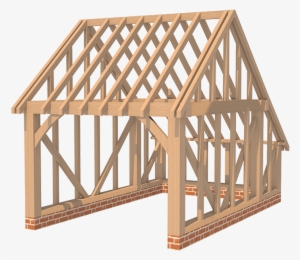 Single Garage Gable Ended Roof With Catslide "oxfordshire" - Roof #3336397