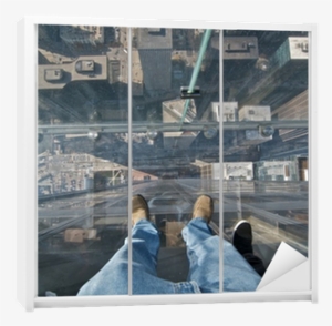 Balcony Viewer Of Sears Tower Wardrobe Sticker • Pixers® - Balcony #3336609