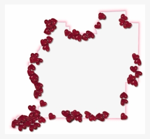 A Map Of Washington With A Pink Glow Outline And Randomly - Washington #3337488