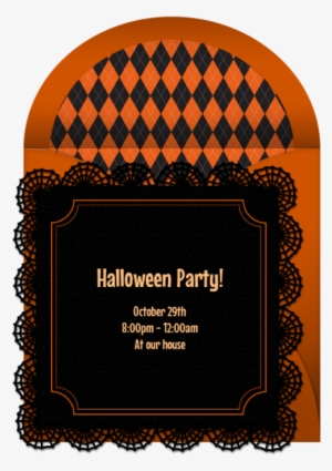 Spider Web Border Online Invitation - Casa Da Música #3337747