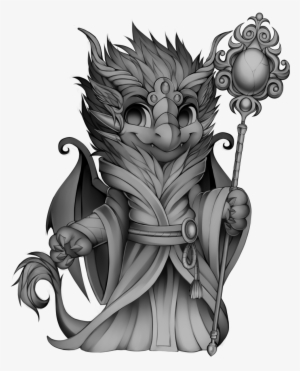 Furvilla Tigereye Peak Sorcerer Dragon - White Dragon Sorcerer #3337793