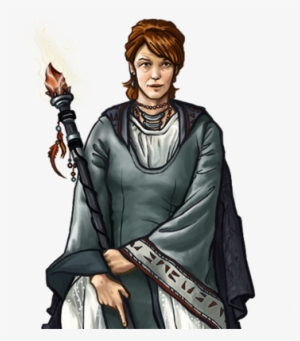 45, Mage-silver Female - Female Human Wizard Pathfinder #3338041