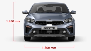 Kia Cerato Sedan Dimension Front Pc - Kia Cerato 2019 Dimensions #3340468