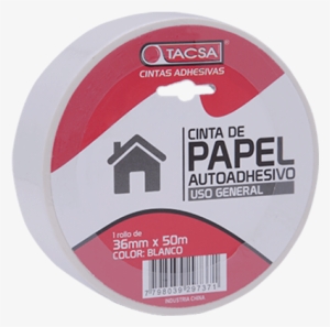 General Purpose, Self Adhesive, Rubber Based, Crepe - Cinta De Papel Tacsa #3343148