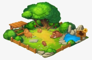 Wild Boar Enclosure - Cartoon #3344098