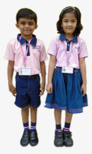 However Children Are Allowed To Come In Special Casual - School Children With Uniform Png #3344531