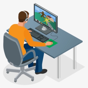 Gamersnab - Computer Gamer Clipart #3344765