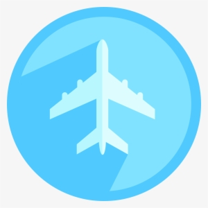 Airplane - Airplane Icon Circle Png #3346643