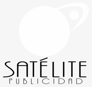 Satelite Publicidad Logo Black And White - Satelite #3347010