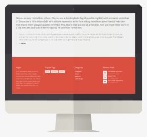 Custom Icon Imac Fullwidth Blog - Computer Monitor #3352009