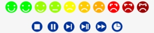 A Coloured Set Of Happy/sad Icons And 0-9 Number Icons - Number #3352465
