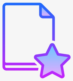Bookmark Page Icon - Star Shape Blue Png Transparent #3353331