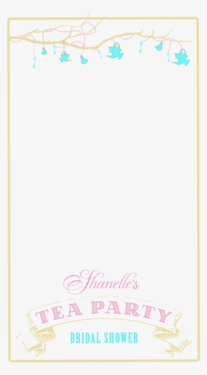 Geofilter Template Shanelle Bridalparty - There Lived A Hobbit Canvas Print - Small #3353836