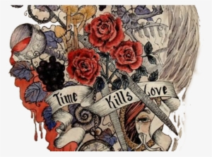 Tribal Flower Drawings Tumblr Gardening Flower And - Time Tattoo Designs Color #3355025