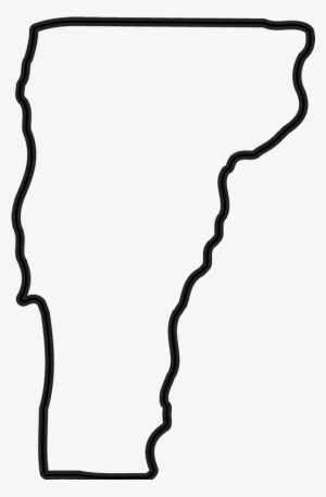 Vermont Outline Rubber Stamp - Black And White Vermont Outline #3355629