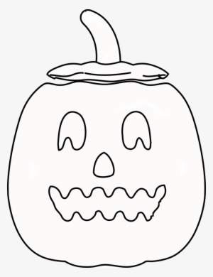 Jack O Lantern Outline - Digital Stamp #3355979