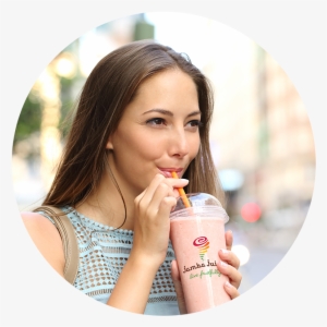 Circle Jamba Juiceorangeball Creative2017 08 08t18 - Woman Drinking Milkshake #3359725