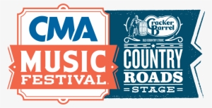 Fest17 Cracker Barrel Country Roads Stage Logo - Cma Music Festival Logo #3361261
