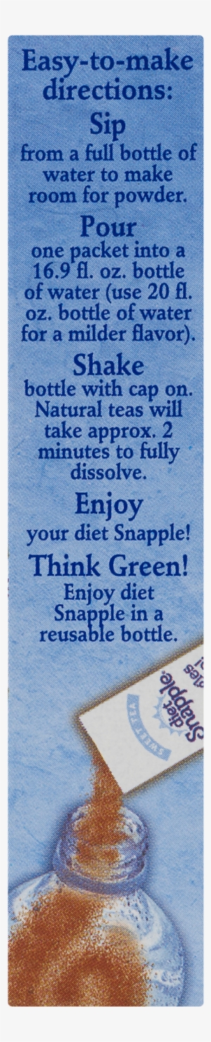 Diet Snapple Singles To Go Original Green Tea Antioxidants #3361971