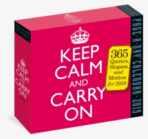Keep Calm And Carry On Page A Day Calendar - Keep Calm And Carry #3364331